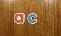 The letters 'a' and 'c'